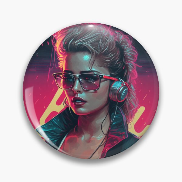 Item preview, 80s Synthwave Party Girl designed and sold by RESToRAPTOR.
