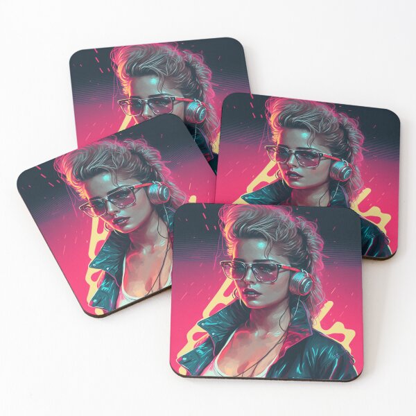 Item preview, 80s Synthwave Party Girl designed and sold by RESToRAPTOR.