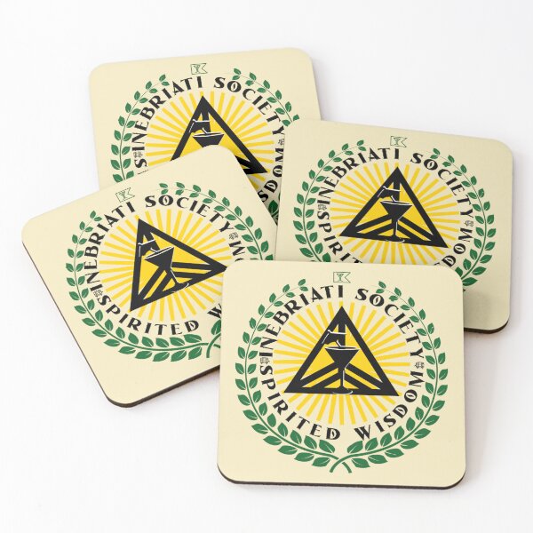 Item preview, Inebriati Secret Society Spirited Wisdom The Knights Tipsy Logowear designed and sold by Pirate Foto.