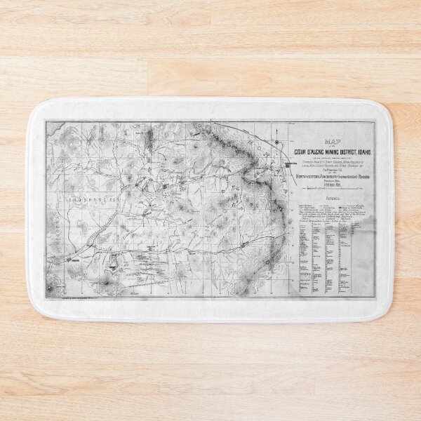 Item preview, Northern Idaho Mine Map c. 1890 designed and sold by Daniel Hagerman.