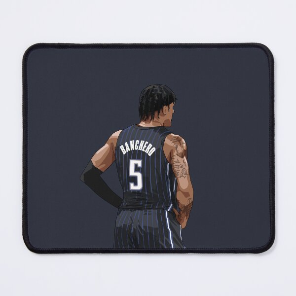 Item preview, Paolo Banchero Orlando Vector Back medium print Qiangy designed and sold by EerieHarakiri.