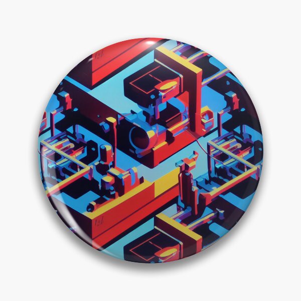 Item preview, LED Light Mechanical Tech - 3D Pattern designed and sold by Fine Prints.