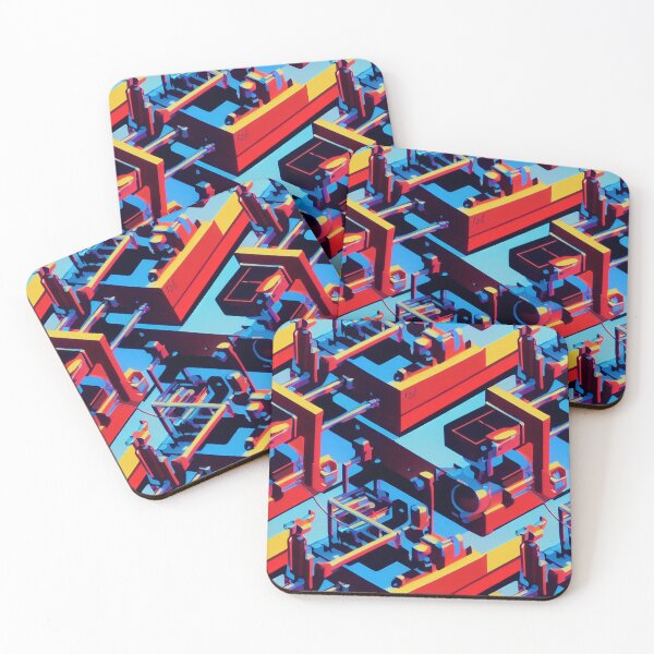 Item preview, LED Light Mechanical Tech - 3D Pattern designed and sold by Fine Prints.