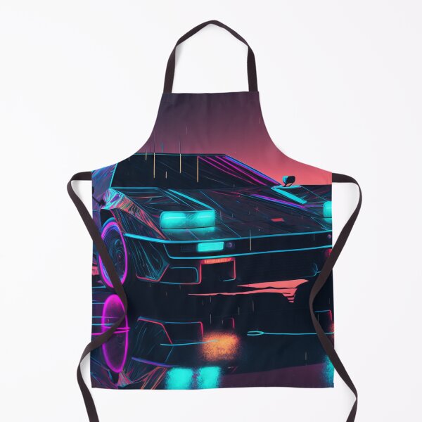 Item preview, Retro Synthwave Neon Car - Cyberpunk Style designed and sold by AdamesArtStudio.