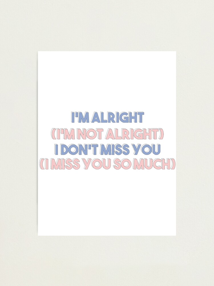 Seventeen Don 39 T Wanna Cry Lyrics Photographic Print By Mangomilk Redbubble