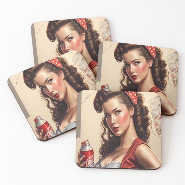 Item preview, retro pin-up designed and sold by LoveyDesign.