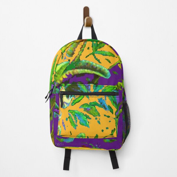 Item preview, ABSTRACTED TROPICAL RED EYE FROG PURPLE JUNGLE SHADOWS ART designed and sold by sharlesart.