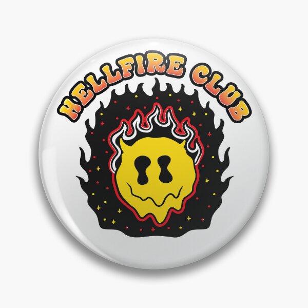 Item preview, Retro Hellfire Club Smiley Face designed and sold by bolimj.