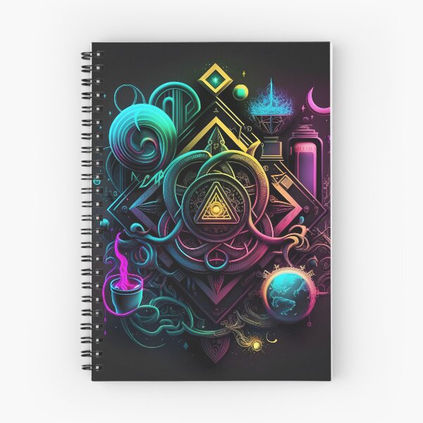 Item preview, Psychedelic Rainbow Magic Alchemy Symbols designed and sold by Iosis-Art.