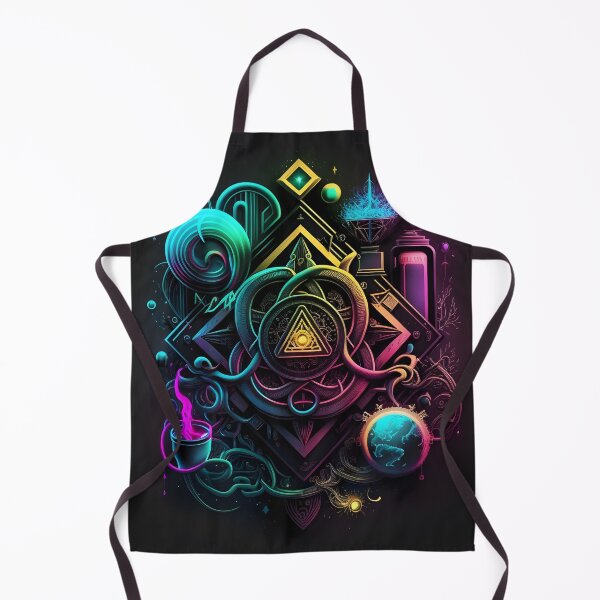 Item preview, Psychedelic Rainbow Magic Alchemy Symbols designed and sold by Iosis-Art.