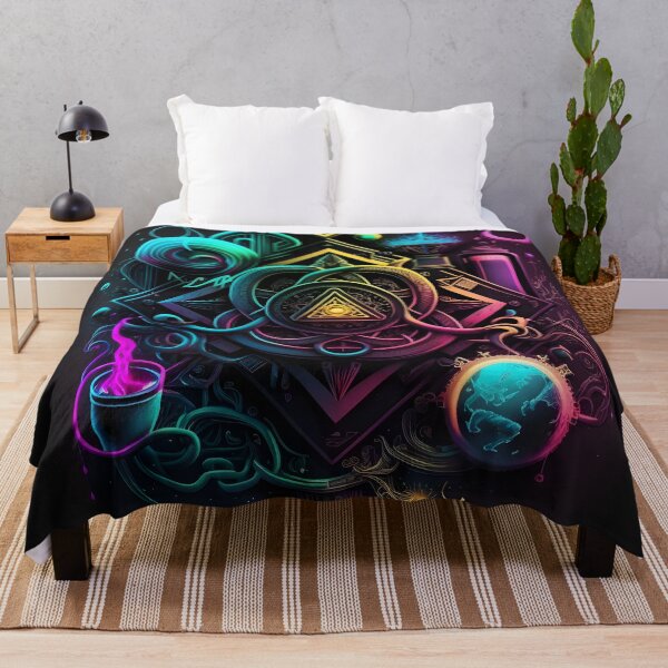 Item preview, Psychedelic Rainbow Magic Alchemy Symbols designed and sold by Iosis-Art.