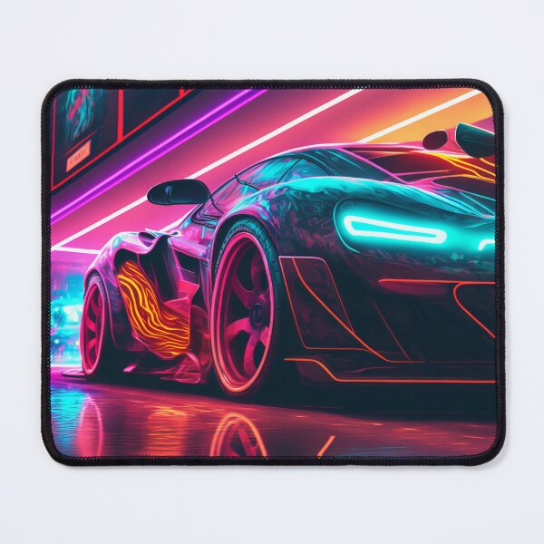 Item preview, Neon Tokyo Supercar - Synthwave Retro Cyberpunk Retro Style designed and sold by AdamesArtStudio.
