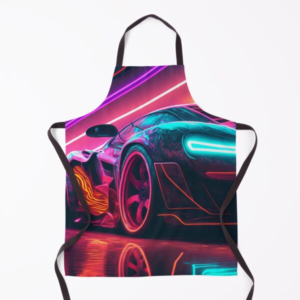 Item preview, Neon Tokyo Supercar - Synthwave Retro Cyberpunk Retro Style designed and sold by AdamesArtStudio.