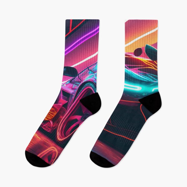 Item preview, Neon Tokyo Supercar - Synthwave Retro Cyberpunk Retro Style designed and sold by AdamesArtStudio.