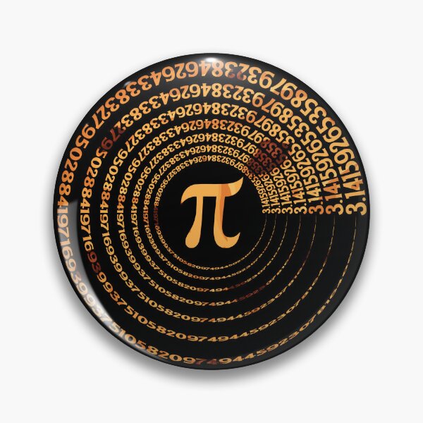 Item preview, Pi sign with swirling numbers designed and sold by Pixelish.