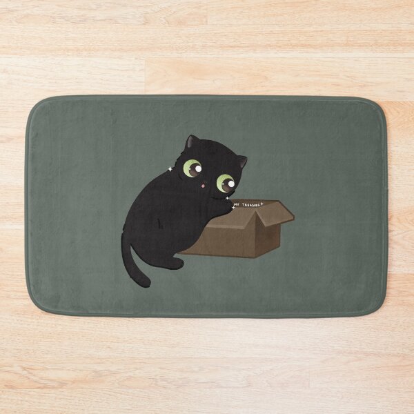 Item preview, Black cat in a box designed and sold by Itsdomd.