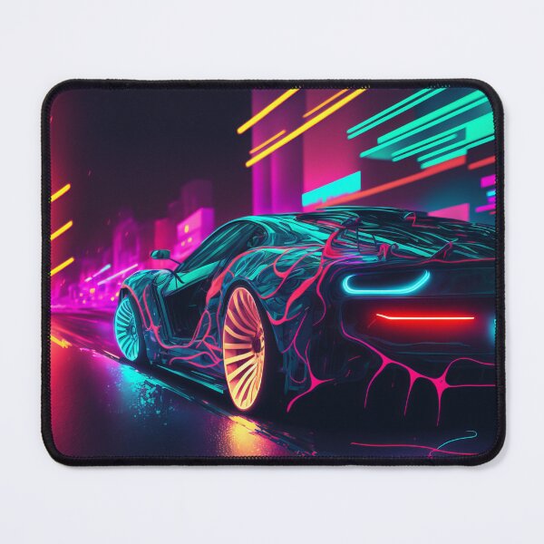 Item preview, Neon Tokyo Supercar #2 - Synthwave Retro Cyberpunk Retro Style designed and sold by AdamesArtStudio.