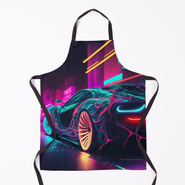 Item preview, Neon Tokyo Supercar #2 - Synthwave Retro Cyberpunk Retro Style designed and sold by AdamesArtStudio.