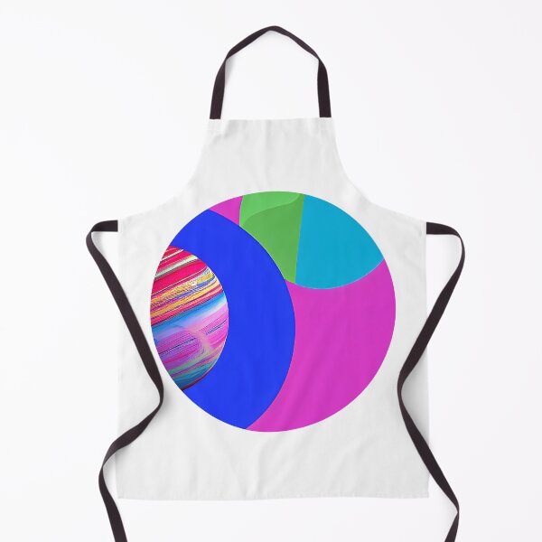 Item preview, Illustration of two planets on pink and blue backgrounds, round format designed and sold by Flairh-Art.