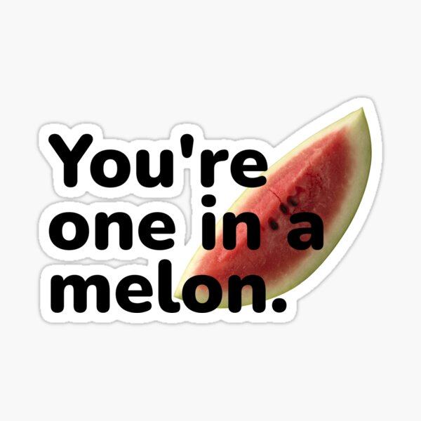 You're one in a melon. Sticker