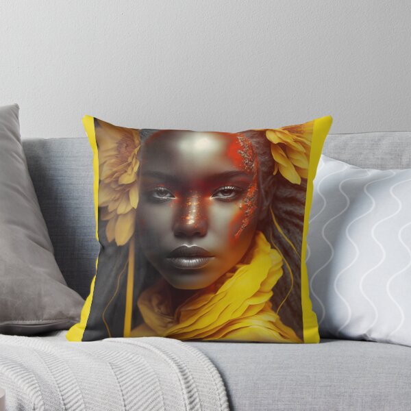 Item preview,  Beauty sunflowers  in godess woman: A Stunning Piece of Wall Art to Enhance Your Decor  designed and sold by Thewallart.