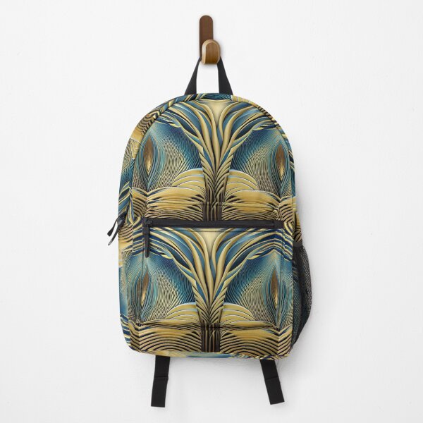 Item preview, Pouring Out the Gold - Teal and Gold Flow designed and sold by ArtistsQuest.