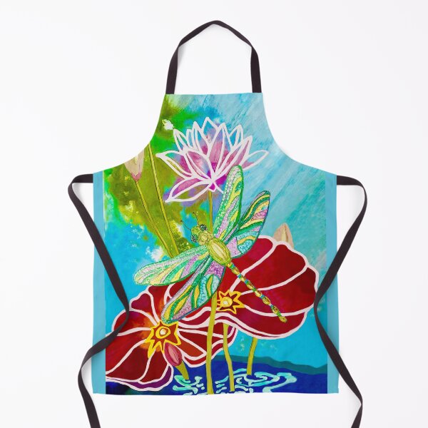 Item preview, Dragonfly Over Lotus Pond designed and sold by Deborah League.