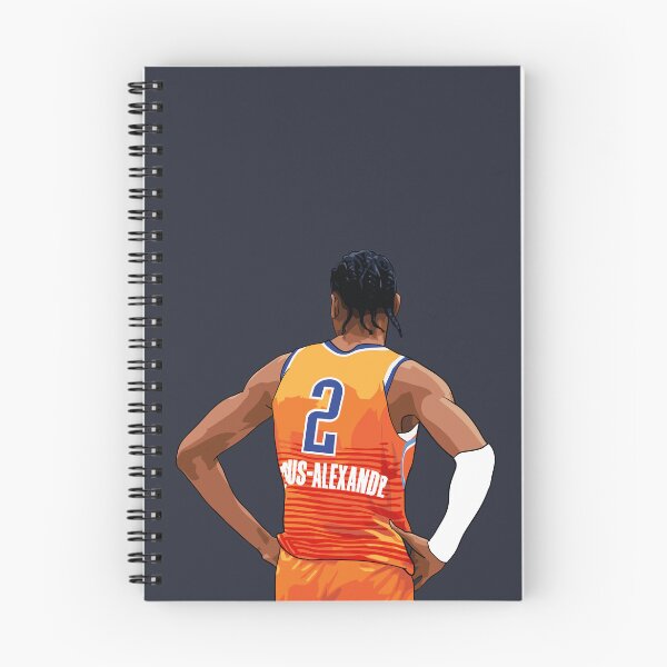 Item preview, Shai Gilgeous Alexander Oklahoma City Vector Back medium print Qiangy designed and sold by EerieHarakiri.
