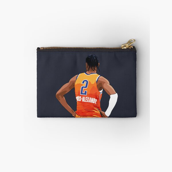 Item preview, Shai Gilgeous Alexander Oklahoma City Vector Back medium print Qiangy designed and sold by EerieHarakiri.