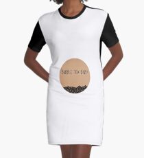 Milk Tea, Bubble Tea Baby Graphic T-Shirt Dress