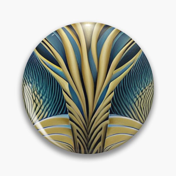 Item preview, Pouring Out the Gold - Teal and Gold Flow designed and sold by ArtistsQuest.