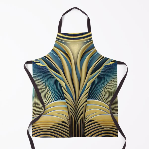 Item preview, Pouring Out the Gold - Teal and Gold Flow designed and sold by ArtistsQuest.