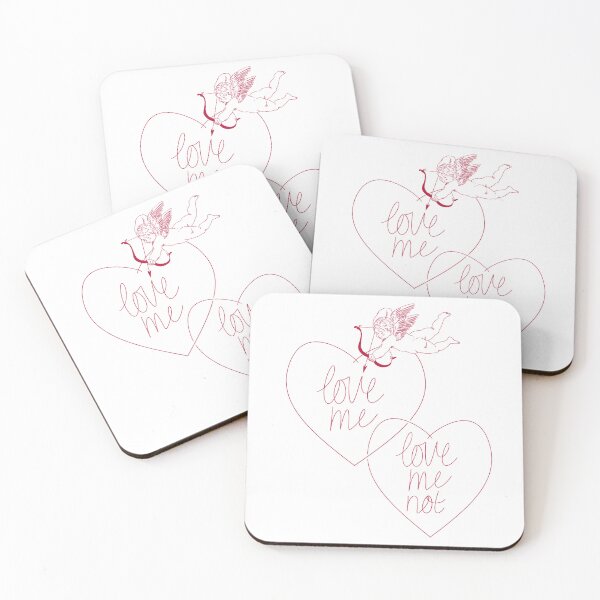 Item preview, Pink & White Love Me, Love Me Not Cupid  designed and sold by cute-tea-cat.