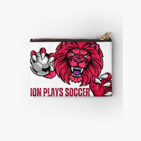 Item preview, Red Lion Playing Soccer, soccer lovers, lion lovers designed and sold by D-lion.