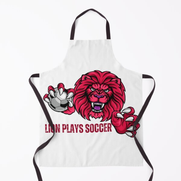 Item preview, Red Lion Playing Soccer, soccer lovers, lion lovers designed and sold by D-lion.