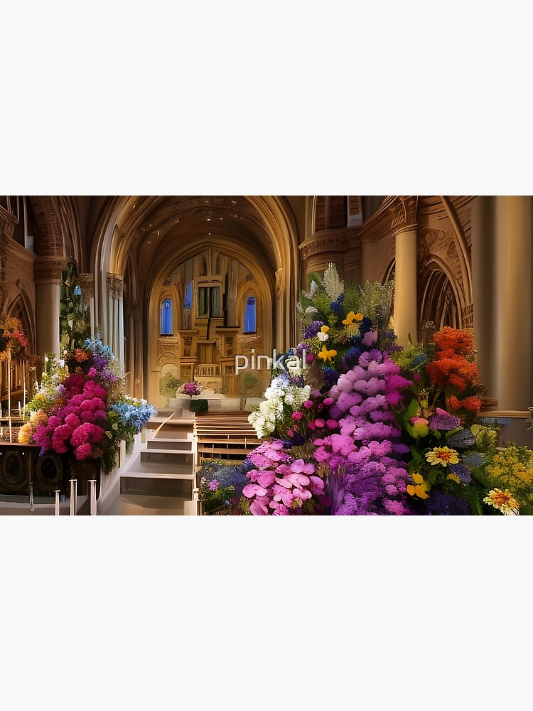 Easter Church Flowers Greeting Card for Sale by pinkal