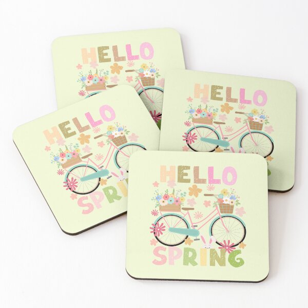 Item preview, Hello Spring Blue Bicycle designed and sold by my-green-gecko.