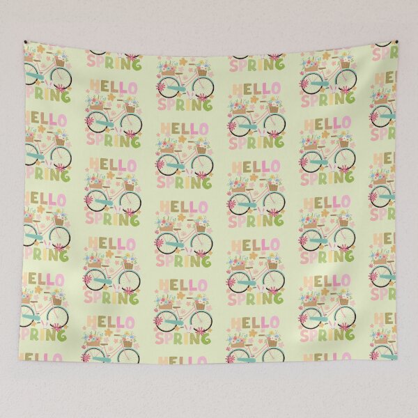 Item preview, Hello Spring Blue Bicycle designed and sold by my-green-gecko.