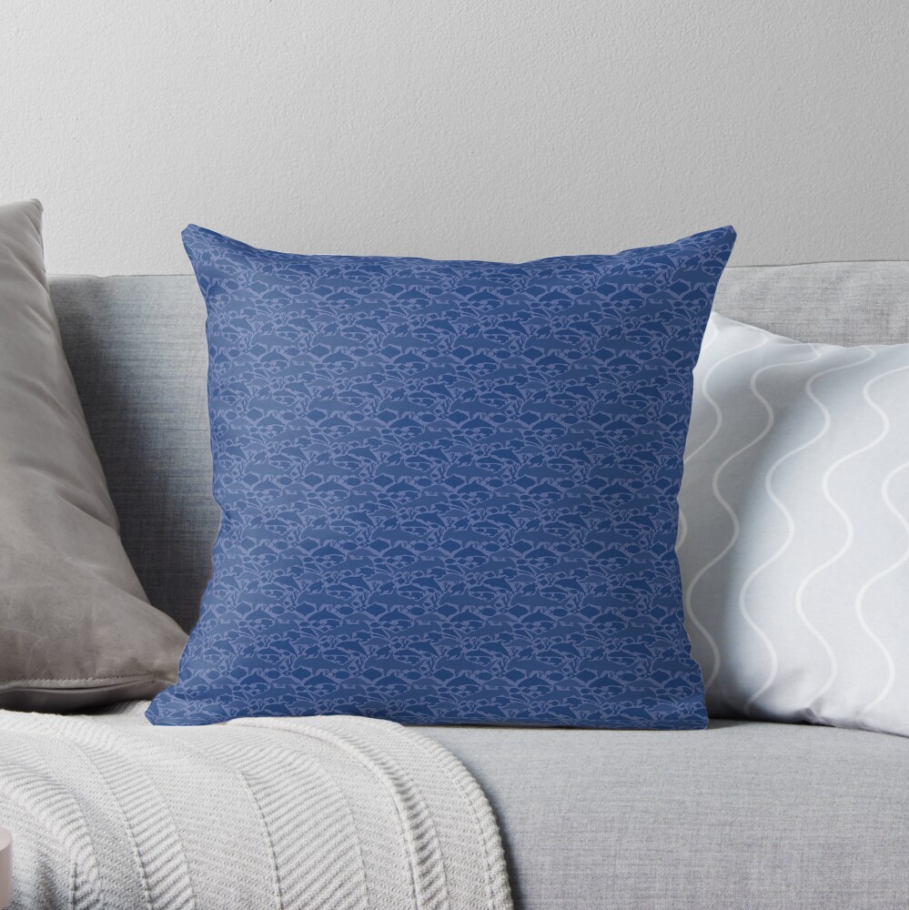 Sea animal pattern Throw Pillow