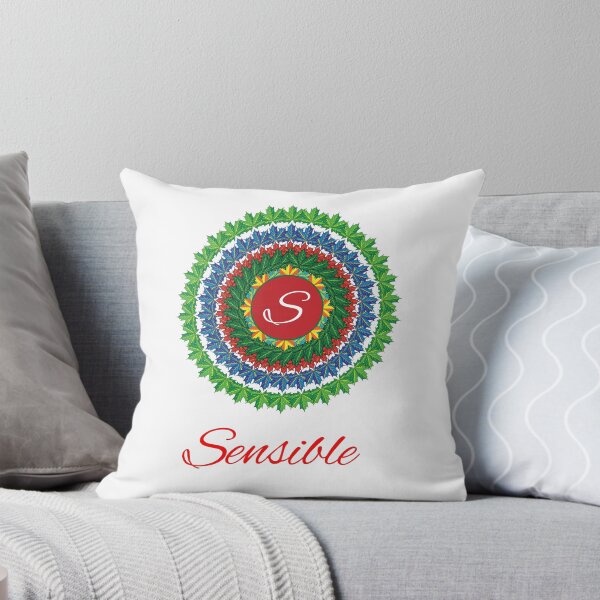Artikelvorschau, Alphabet S with attribute sensible leaf art Mandala circle design entworfen und verkauft von MubaraksArt.