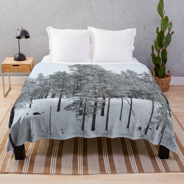Item preview, White slope with pines designed and sold by Jouko Lehto Photography.