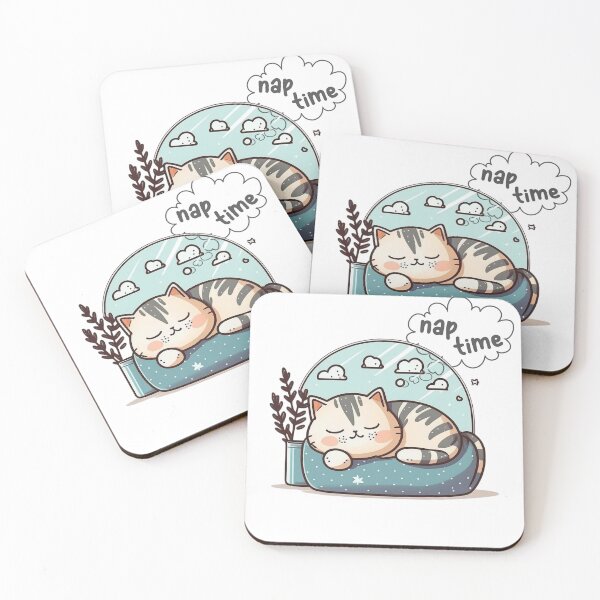 Item preview, Cute sleeping cat designed and sold by enemy01.