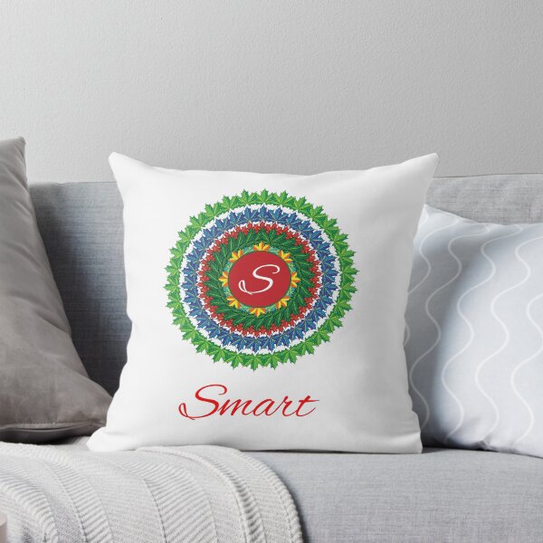 Artikelvorschau, Alphabet S with attribute smart leaf art Mandala circle design entworfen und verkauft von MubaraksArt.