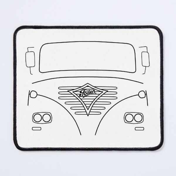 Item preview, Foden classic truck outline with mirrors (black) designed and sold by soitwouldseem.