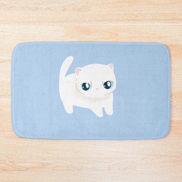 Item preview, Angry white cat designed and sold by Itsdomd.