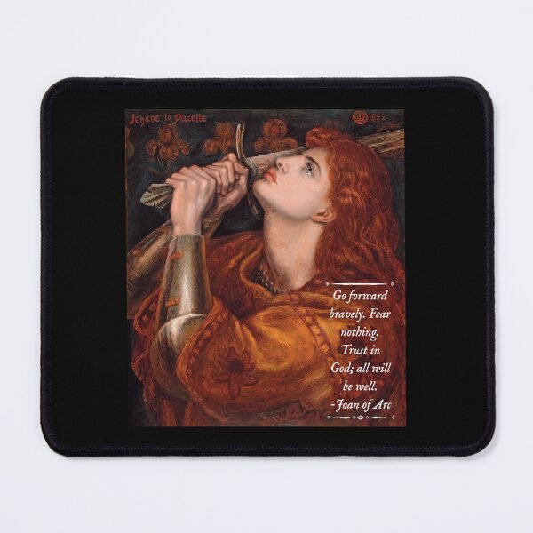 Item preview, Dante Gabriel Rossetti Painting With Joan of Arc Quote designed and sold by Classicambience.