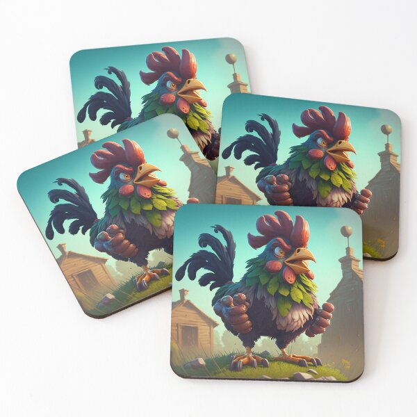 Item preview, Funny Farm Crazy Rooster designed and sold by TheArtfulAllie.