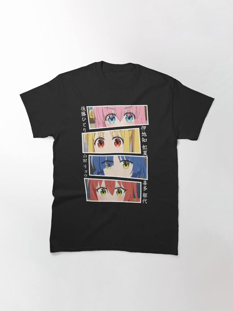 Aperçu 3 sur 7. T-shirt classique avec l'œuvre Bocchi les yeux de roche créée et vendue par Neelam789.