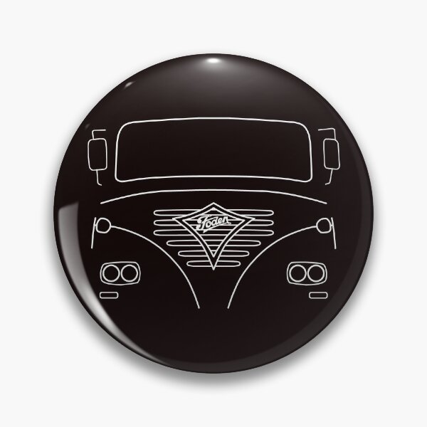 Item preview, Foden classic truck outline with mirrors (white) designed and sold by soitwouldseem.