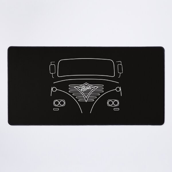 Item preview, Foden classic truck outline with mirrors (white) designed and sold by soitwouldseem.